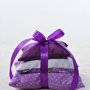 Lawenda za stodołą | Tabliczka Florencka Lawenda Poduszeczki z suszem Lawendowym - Grosso - 3 szt zestaw - ręcznie szyte.